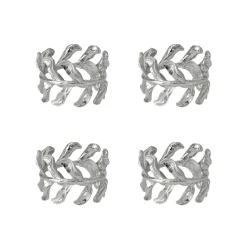Ronds de serviette Vine 4 pièces Ø4,7 cm, Alliage de zinc