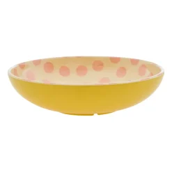 Saladier en mélamine Rice Ø 29,9 cm, Pink dots-yellow