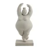 Serafina décoration femme pirouette 28 cm, Gris