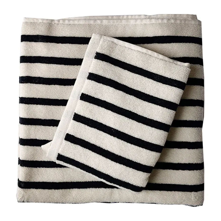 Serviette de bain Bonnie 70x140 cm, Noir