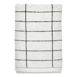 Serviette d'invité Tile Stone 38x60 cm, lot de 2, Black-Off-white
