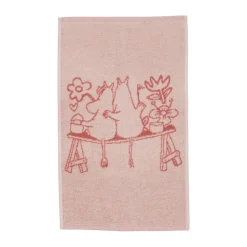 Serviette Mumin 30x50 cm, Amour rose