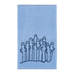 Serviette Mumin 30x50 cm, Hattifnattarna bleu