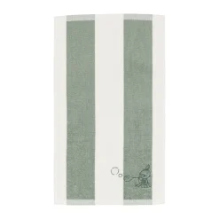 Serviette Mumin 30x50 cm, Lilla My vert-blanc