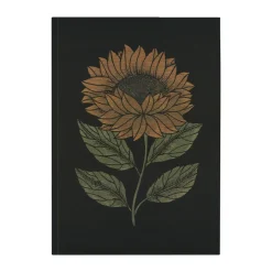 Serviette de cuisine Helia 48x70 cm, Noir-jaune