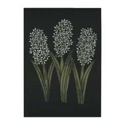 Serviette de cuisine Hyacint 48x70 cm, Noir-vert