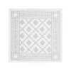 Serviette de table Åttebladrose 35x35 cm, Beige