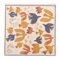 Serviette en papier Anniversary, lot de 20, Jaune