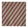 Serviette en papier Stripe 33x33 cm lot de 20, Rouge foncé
