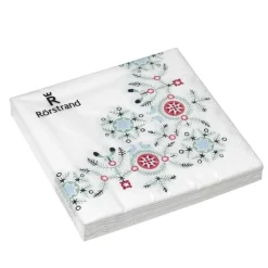 Serviette en papier Swedish Grace Winter Lot de 20, blanc