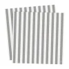 Serviette Ernst rayée 33x33 cm lot de 20, Rayé blanc-gris