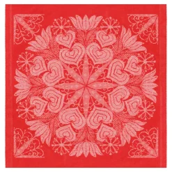 Serviette Hjärtbo 35x35 cm, Rouge
