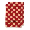 Serviette Love 45x45 cm paquet de 2, Sable rouge