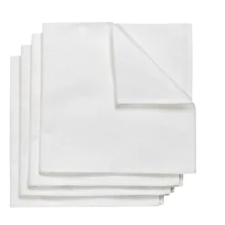 Serviette Metric 47x47 cm Lot de 4, Blanc
