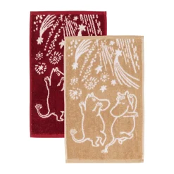 Serviettes Moomin Festive Moments, 2 pièces, 30x50 cm