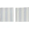 Serviette Striped 45x45 cm Lot de 2, Ice Blue