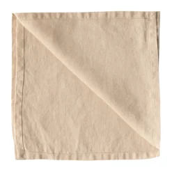 Serviette Washed linen, Sable