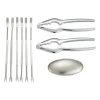 Set à crustacés Skagen 9 Pièces, Acier inoxydable