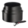 Set de casseroles Ingenio Unlimited 4 pièces, Noir