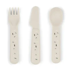 Set de couverts Confetti foodie 3 pièces, Sable