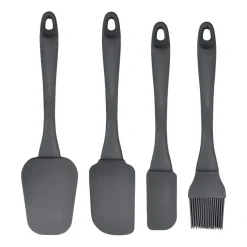 Set d'ustensiles de cuisine Rowan 4 pièces, Gris