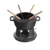 Set à fondue Staub 1,65 l, noir