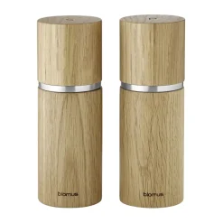 Set moulin à sel et poivre Pepe 15 cm, Chêne