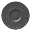 Soucoupe Manufacture Rock Ø15,5 cm, Noir