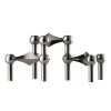 STOFF Nagel bougeoir lot de 3, Noir chrome