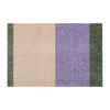 Stripes paillasson horizontal, Lilac-ivory-green, 40x60 cm