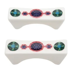 2 support pour baguettes Taika Sato, Blanc-multicolore