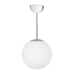 Suspension Funkis Glob, White-chrome Ø20 cm