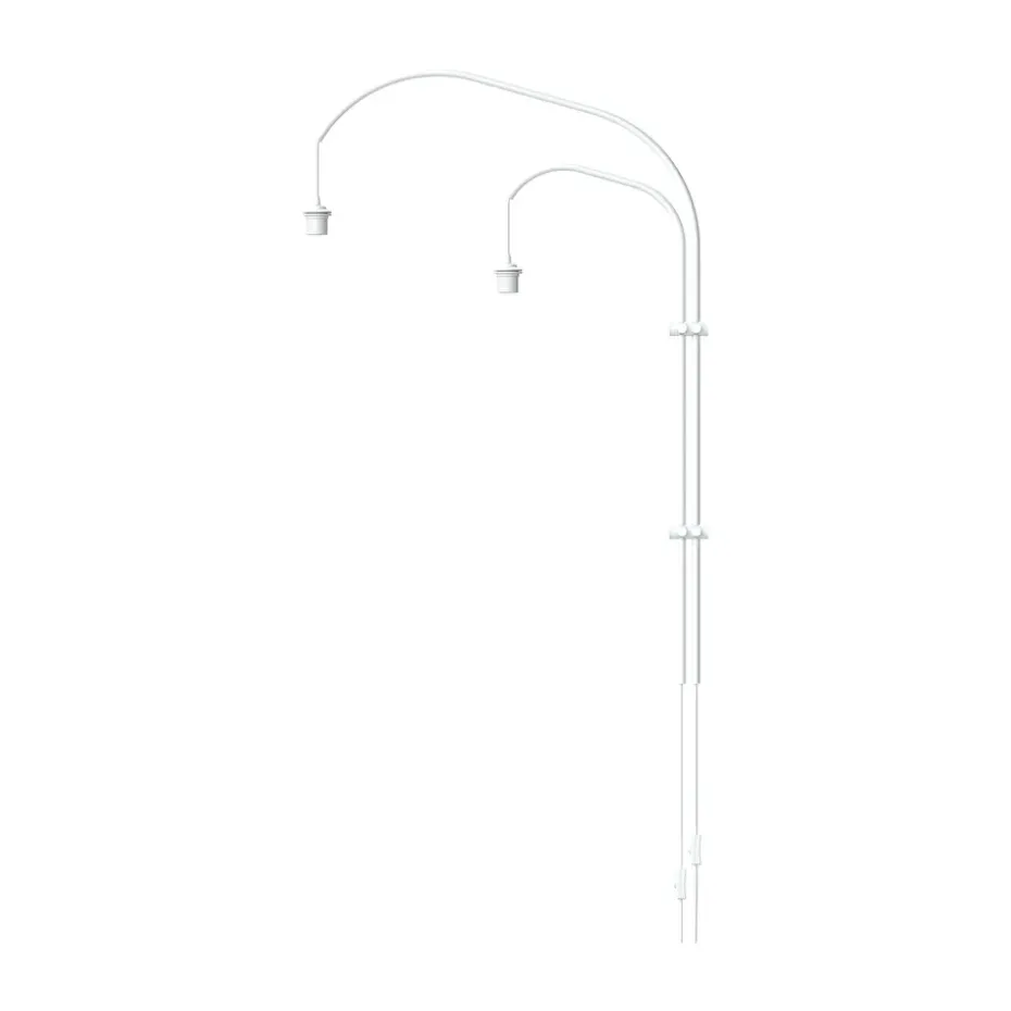 Suspension murale double Willow, blanc