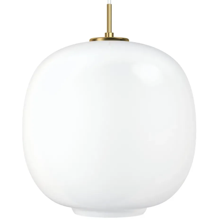 Suspension VL45 Radiohus Ø37cm, Brass-white opal glass