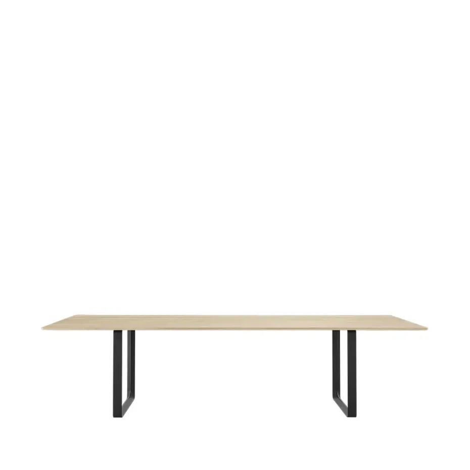 Table à manger 70/70 295x108 cm, Solid oak-Black