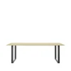 Table à manger 70/70 225x90 cm, Solid oak-Black