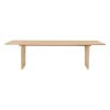 Table à manger Private 100x260 cm, Chêne teinté clair