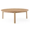 Table basse Passage Ø90 cm, Chêne
