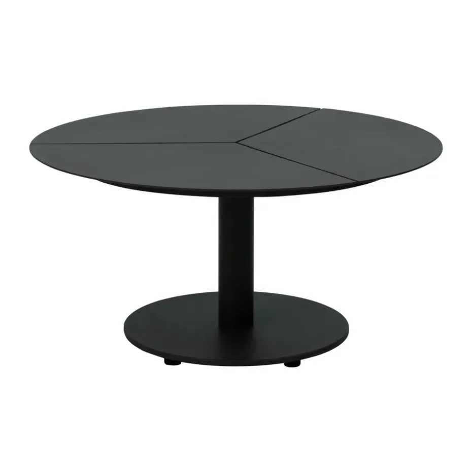 Table basse Peace, Noir, Ø80x40 cm