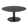 Table basse Peace, Noir, Ø80x46 cm
