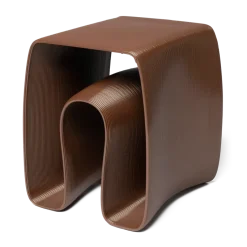 Table d'appoint Eel 38x40 cm, Chocolate