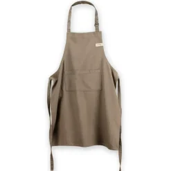 Tablier en coton Ernst, Taupe