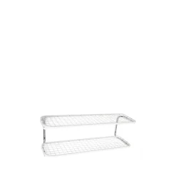 Étagère à chaussures Classic 650, blanc/chrome, 2 niveaux, 80 cm