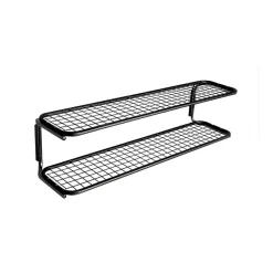 Étagère à chaussures Classic 650, noir/chrome, 2 niveaux, 50 cm