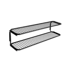 Étagère à chaussures Classic 650, noir/noir, 2 niveaux, 110 cm