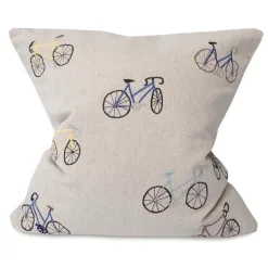 Taie Bicycles 48x48 cm, Beige