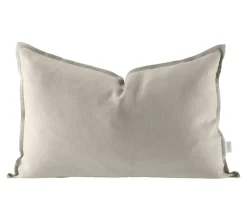 Taie d'oreiller en lin Calm 40x60 cm, Greige