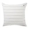 Taie d'oreiller Striped Cotton Poplin 65x65 cm, White