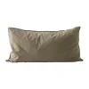 Taie d’oreiller Tell Me More en cotonn, Olive, 50x90 cm