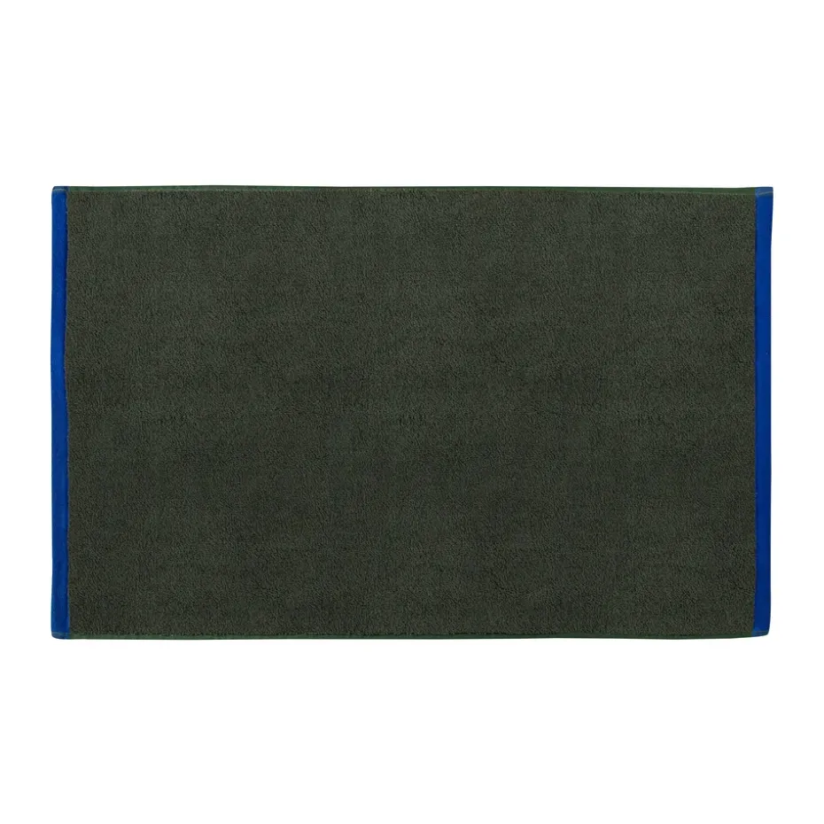 Tapis de bain Soft 50x80 cm, Dark olive-light blue